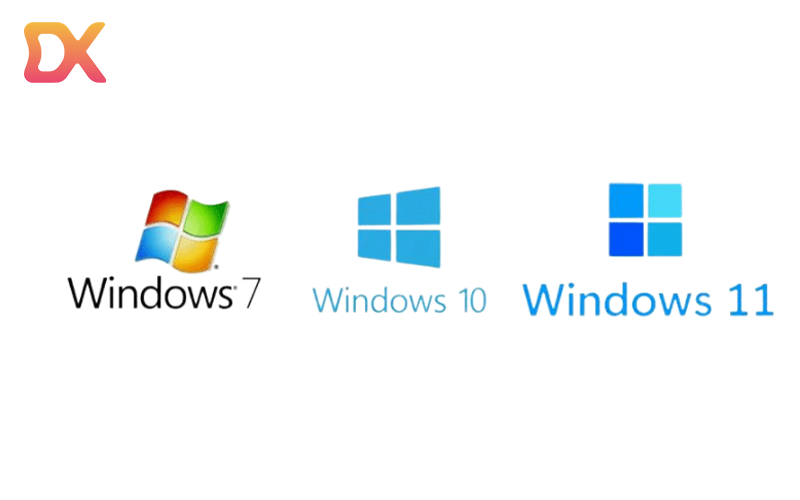 Các đời Windows 7, 10 và 11