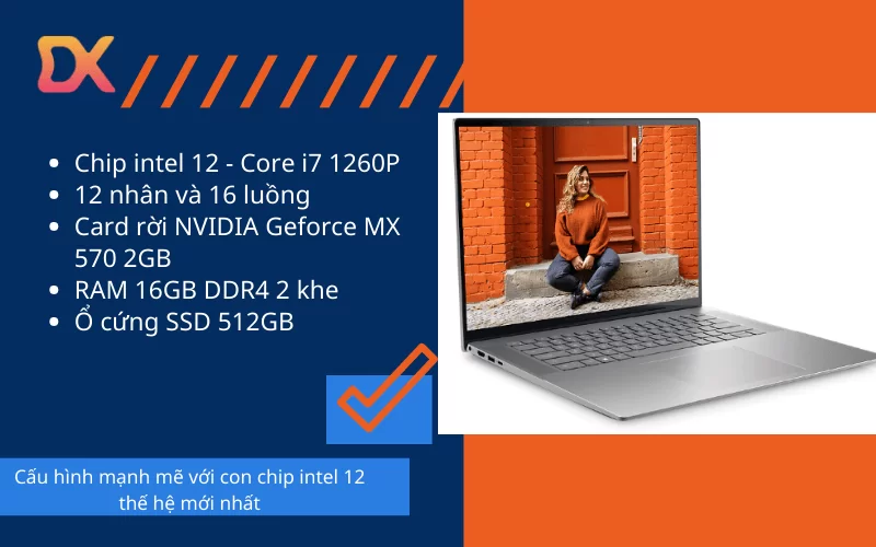 Cấu hình mạnh mẽ với con chip intel 12 thế hệ mới nhất