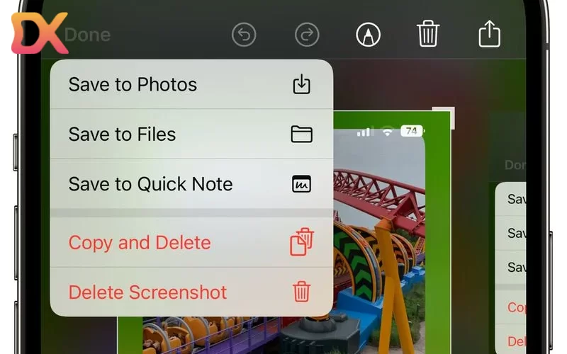 Tùy chỉnh ảnh chụp màn hình trên iOS 16.1