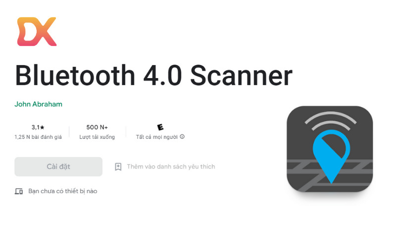 Dùng app Bluetooth 4.0 scanner để tìm tai nghe bị mất