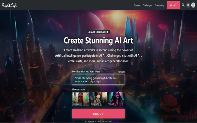 Công cụ tạo ảnh bằng AI miễn phí và nhanh chóng