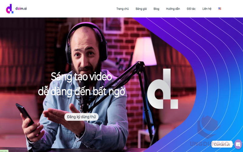 Công cụ tạo video bằng ai chuyên nghiệp Dizim.ai