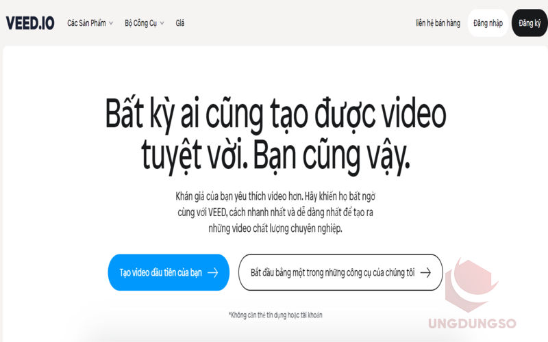 Công cụ tạo video ai dễ sử dụng Veed.io